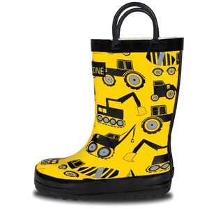 New Lone Cone Kids Construction Zone Rain Boots - Size 10